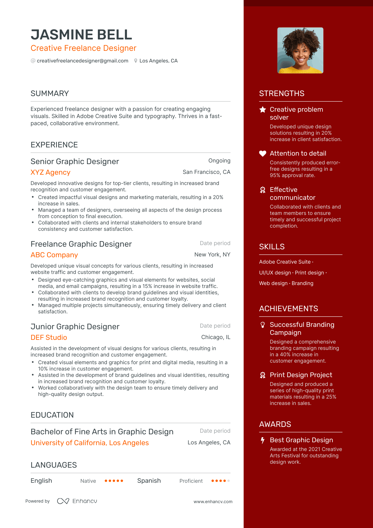 Freelance Designer Resume Examples Guide For